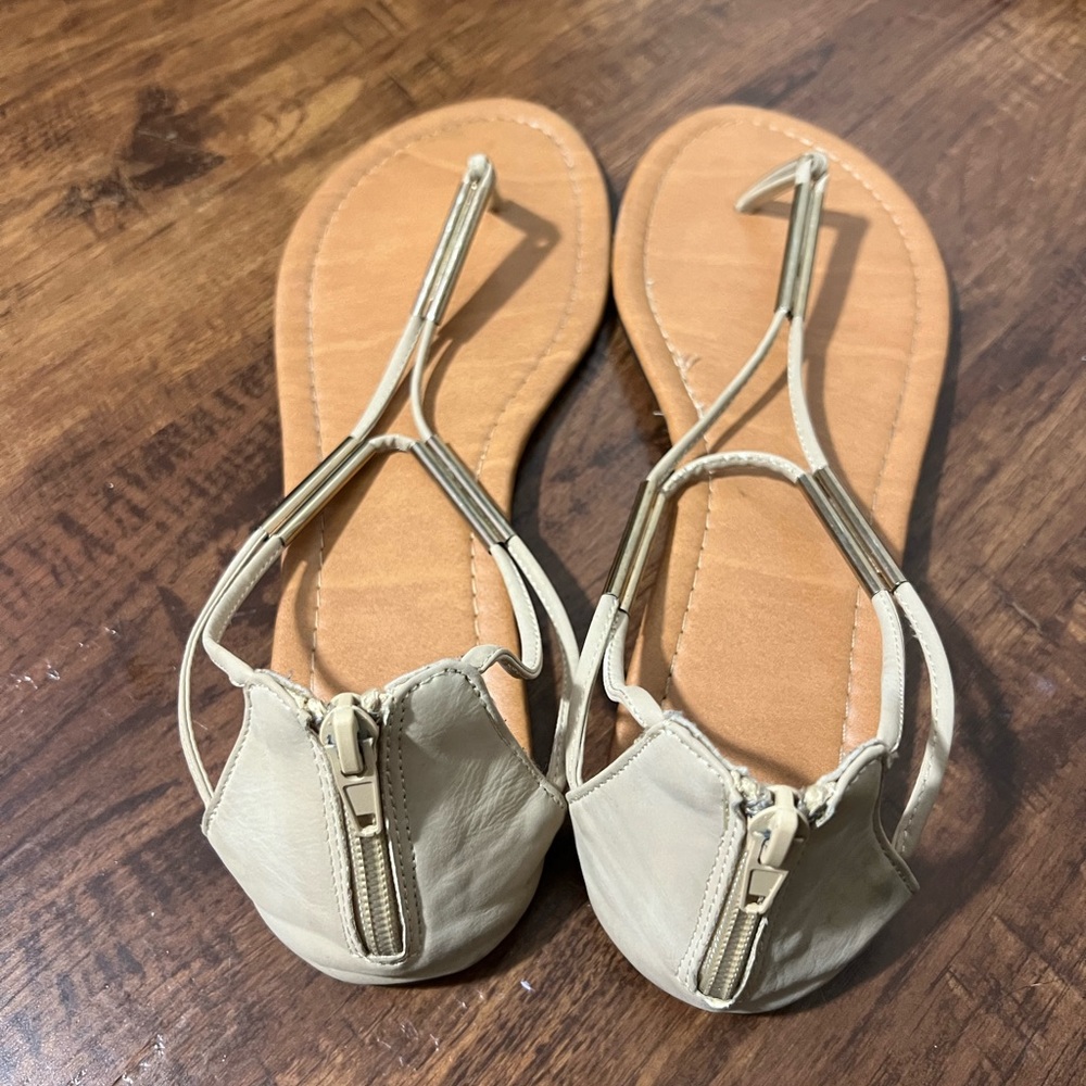 Cream Sandals - Picture 2 of 2